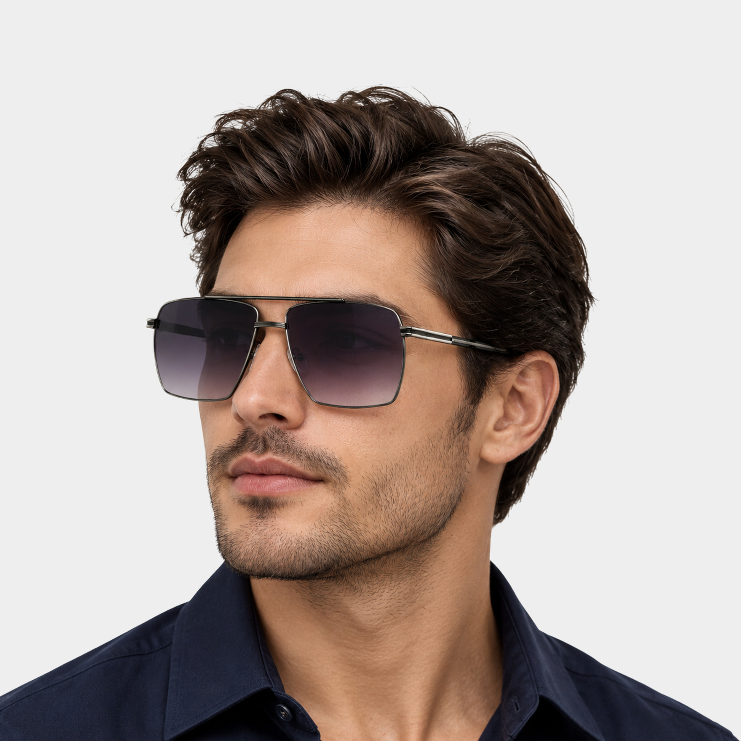 KYOVA 19313 Rectangular Men’s UV400 Sunglasses – Roshanbin Optic