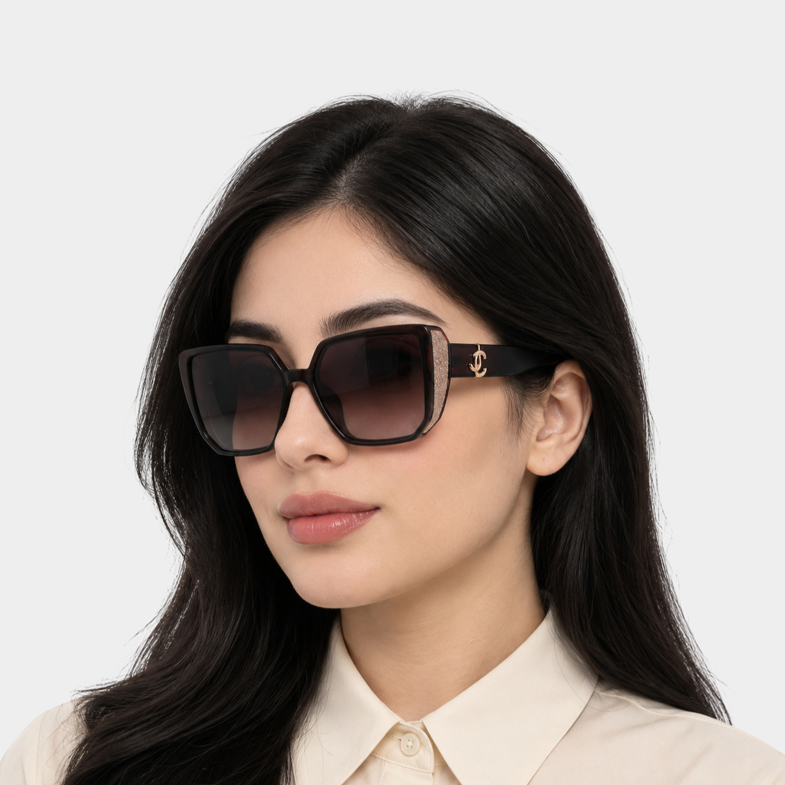 Jimmy Choo 22903P Square Women’s Polarized Sunglasses – Roshanbin Optic