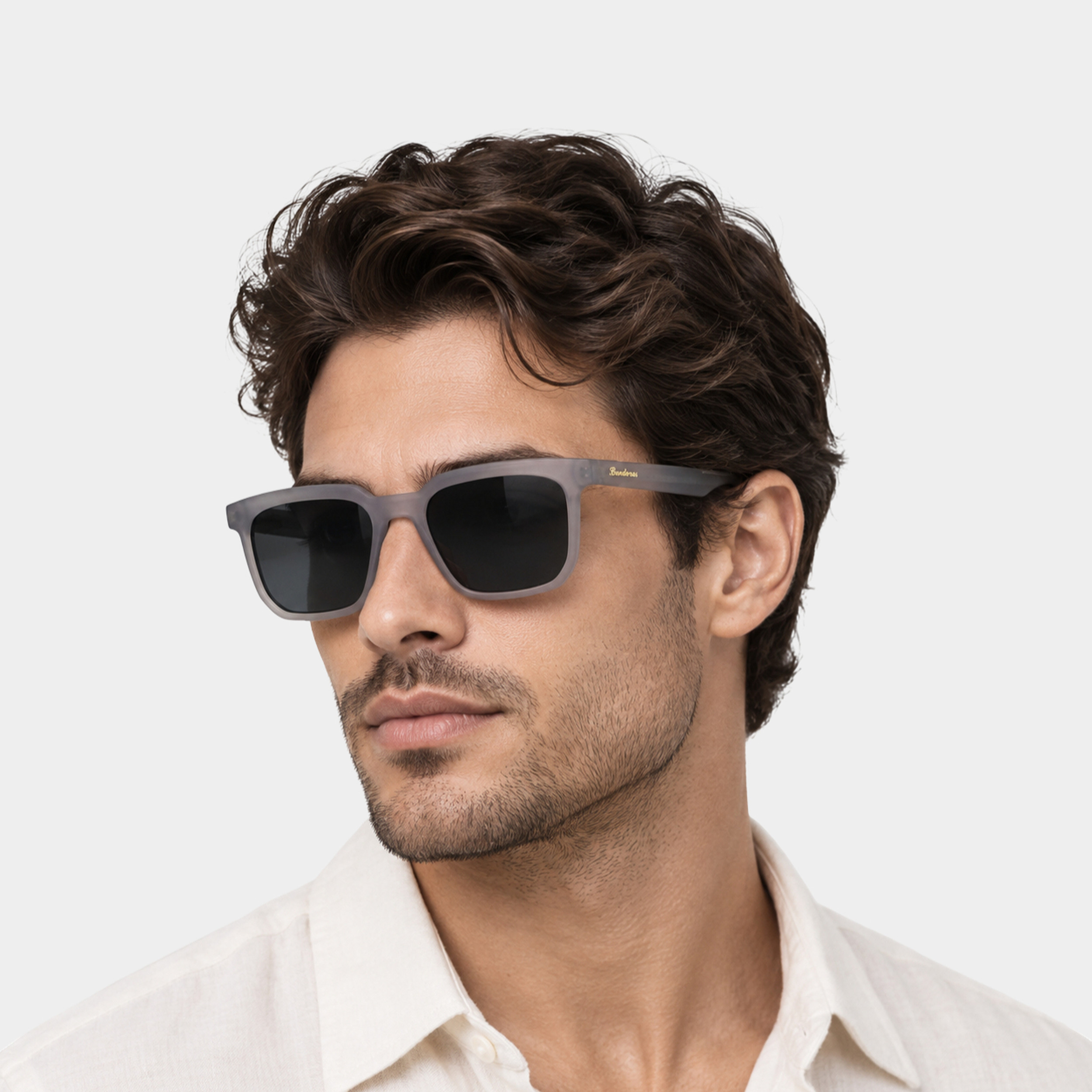 Antonio Banderas 5068C6 Rectangular Men’s Polarized Sunglasses – Roshanbin Optic