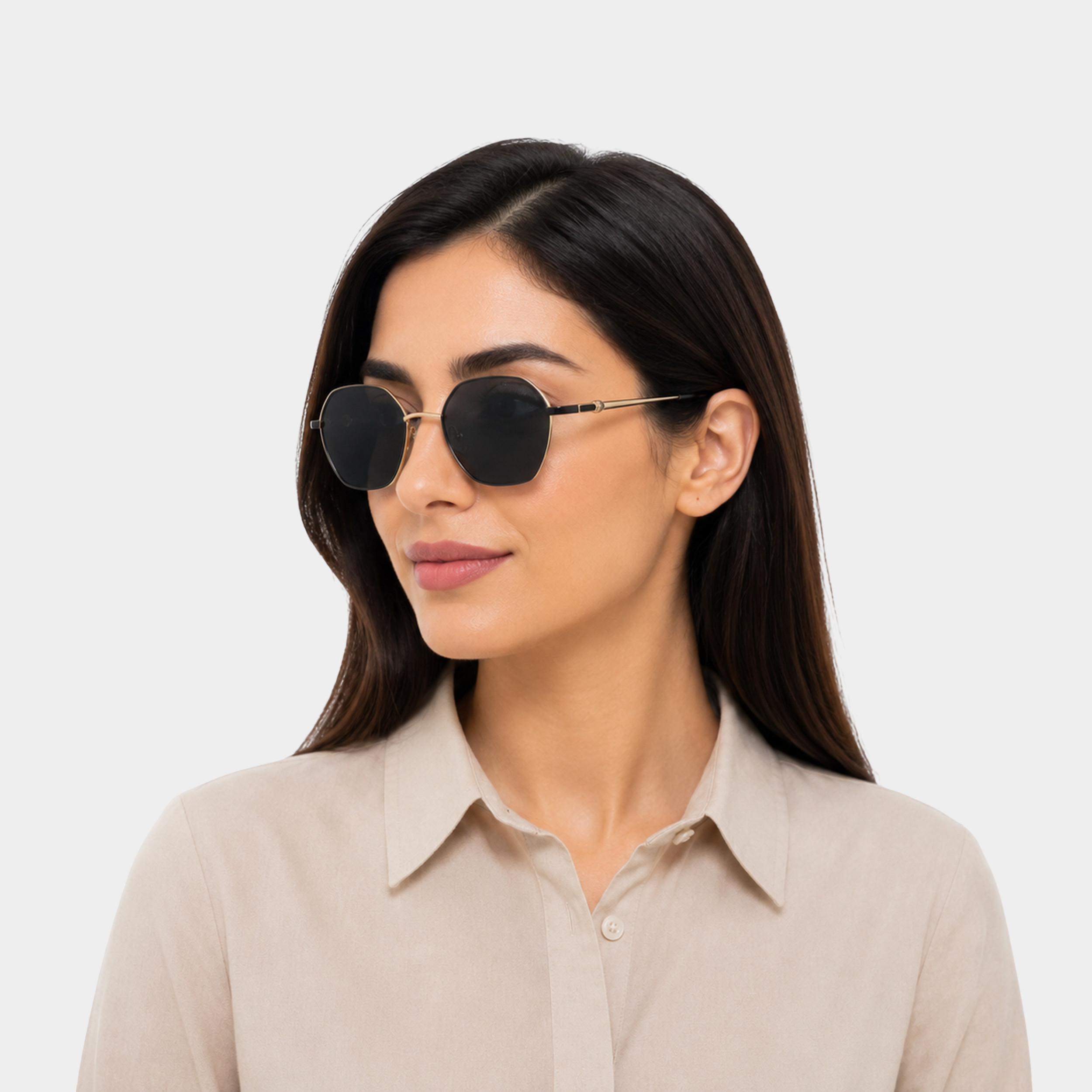 Antonio Banderas 5092C1 Geometric Women’s Polarized Sunglasses – Roshanbin Optic