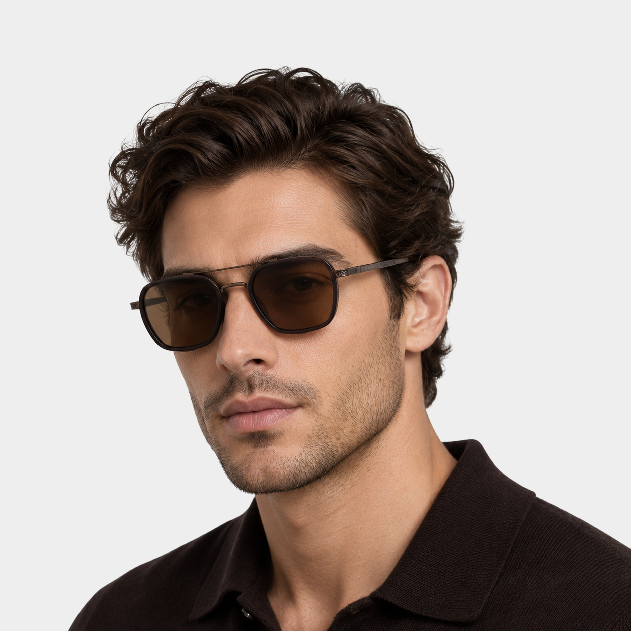 Fendi 2413 Square Men’s Polarized Sunglasses – Roshanbin Optic