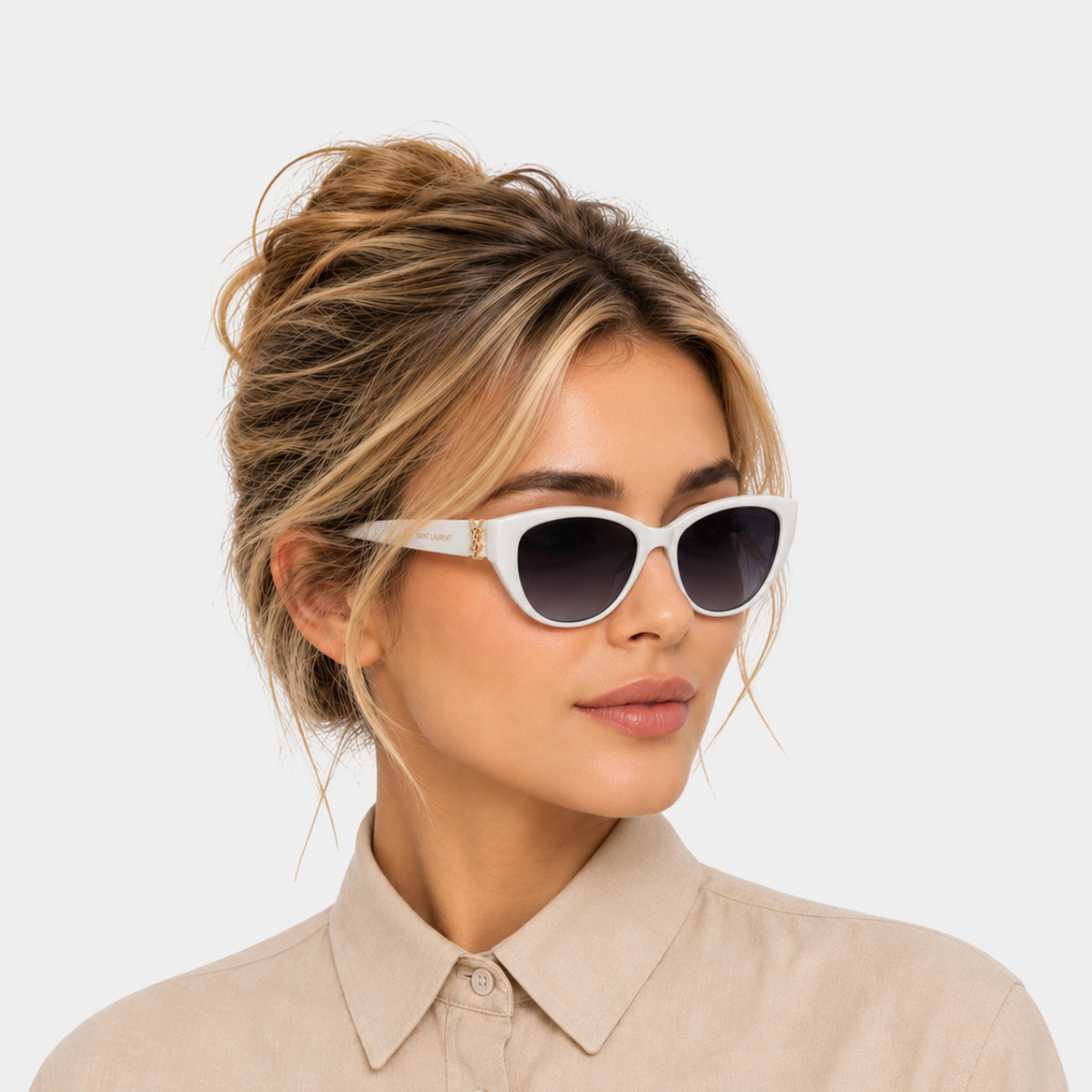 Saint Laurent 2618 Cat-Eye Women’s Polarized Sunglasses – Roshanbin Optic